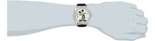 Reloj Unisex Mk1015 Mickey Mouse, Esfera Plateada