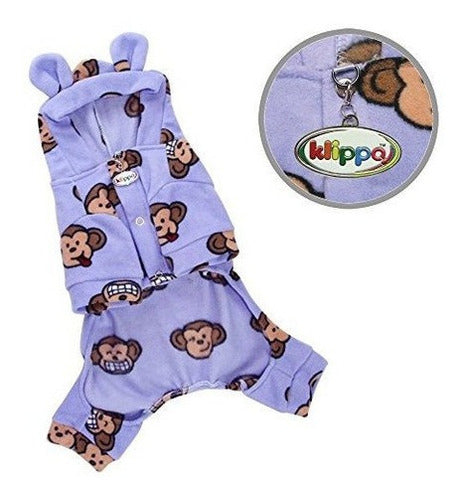 Pijama Con Capucha De Lana para perro