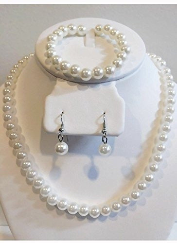 Conjunto De Collares De Perlas De Imitación, Collar De