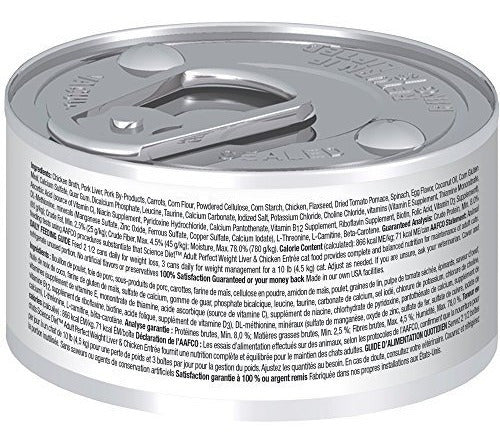 Hill's Science Dieta Adulto Peso Ideal Comida Húmeda Para