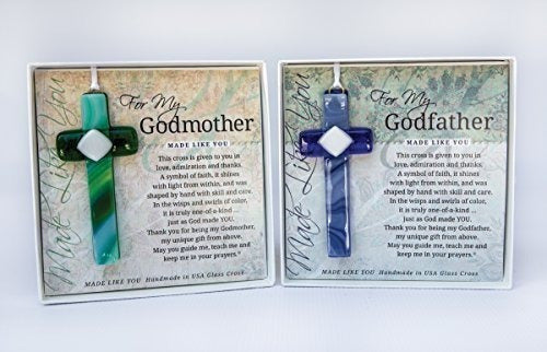 Dos tarjetas de libro, una para Godmother y uno para padrino