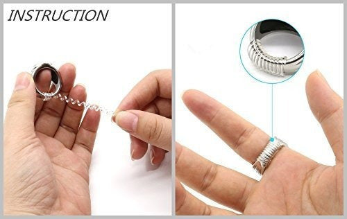Juego de 12 unidades de ajustador para tamaño de anillo
