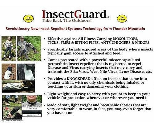 Insectguard Permetrina Tratada Con Garrapatas Y Mosquitos
