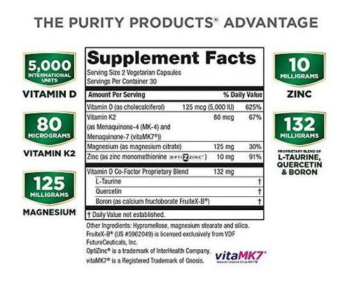 Complejo de vitamina D - 60 cápsulas