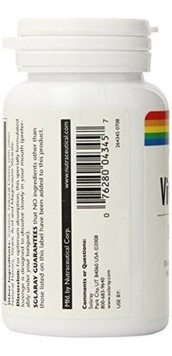 Suplemento De Pastillas Solaray B 12, 1000 Mcg, 90 Pastillas