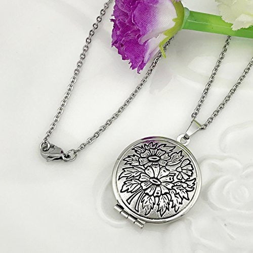 Collar De Medallón De Círculo Pulido