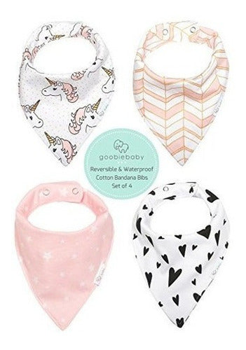 Bandana Baberos Bebé Algodón Reversible e Impermeable
