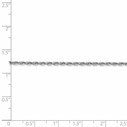 Cadena De Cuerda Cuádruple Con Corte De Diamante De Oro