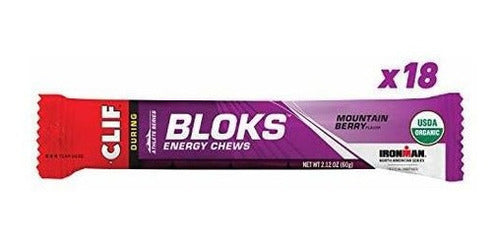 Clif Bloks - Energy Chews - Mountain Berry - Sin Cafeína