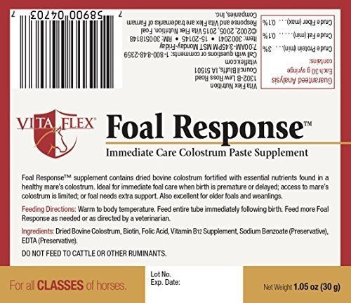 Vita Flex Foal Response - Suplemento De Pasta De Calostro