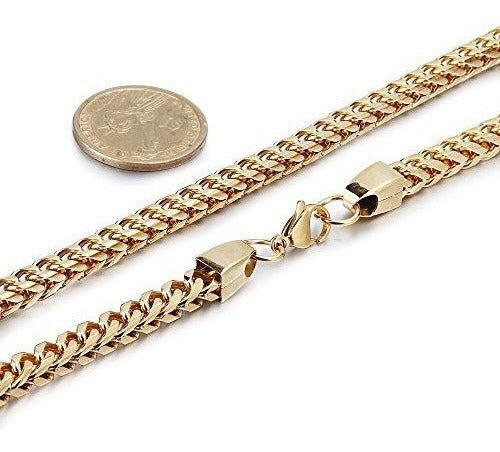 Collar de cadena de acero Fibo de 6 mm de grosor