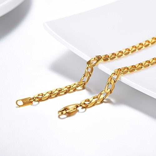 Collar 18k Chapado En Oro