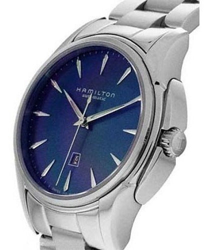 Reloj de mujer de acero inoxidable con esfera azul