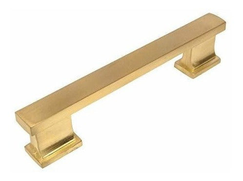 Tiradores de latón cepillado contemporáneo para armario