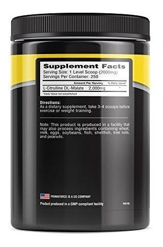 Suplemento De Malato De Citrulina Primaforce
