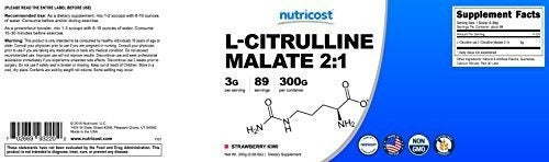 Nutricost L-citrulina Malato 2: 1 300 gramos fresa