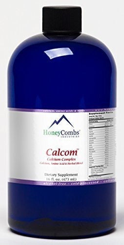 Complejo de calcio líquido sin alcohol - 99% calcio - 16 oz