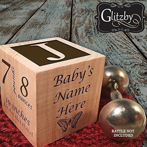 1er Regalo De Cumpleaños - Bloque Personalizado Para El Bebé