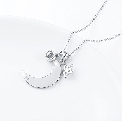 Colgante de plata de ley S925 con texto en inglés