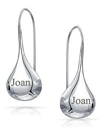 Pendientes De Gota De Lluvia En Forma De Pera