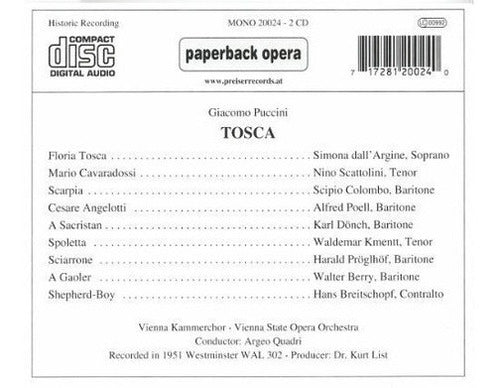 cd audio, Tosca