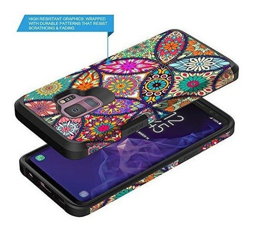 Funda S9, Funda Galaxy S9, Funda Rígida Rosebono Slim Hybrid