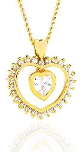 El Collar Del Corazón De Joyería De Por Vida, Zirconia