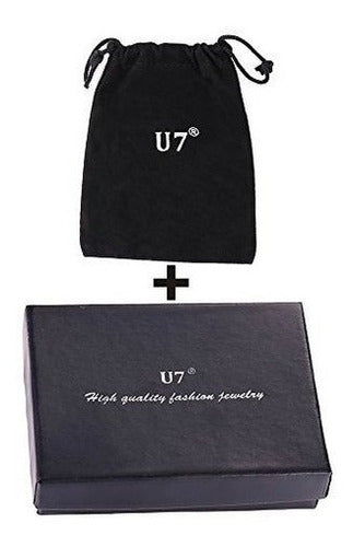 U7 Collar De Cohete De Tenis Cadena De Acero Inoxidable Y