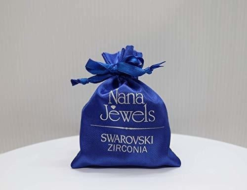 Aretes con adorno cortado con circón Swarovski