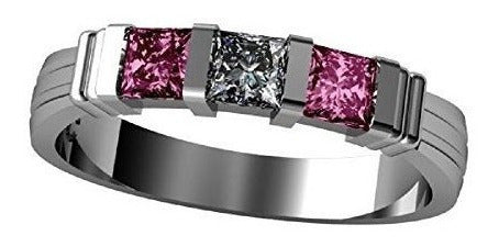 Anillo de princesa para madre con 1 a 6 piedras