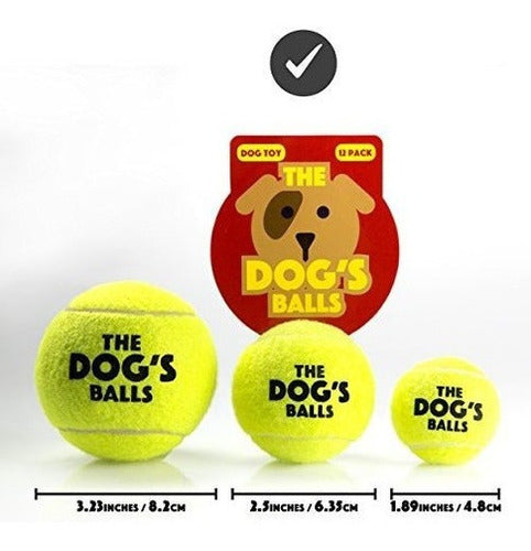 12 Pelotas De Tenis Para perro