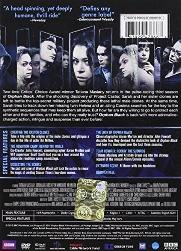 Negro Huérfano: La Tercera Temporada, DVD