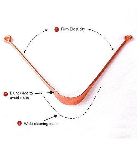 Limpiadores De Lengua De Cobre Healthandyoga (tm) -12 Pieza