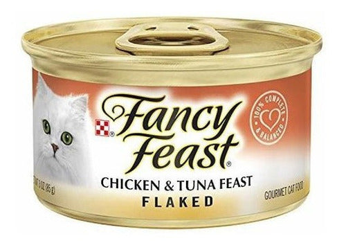 Purina Fancy Feast Copos De Pollo Y Atún Comida Húmeda