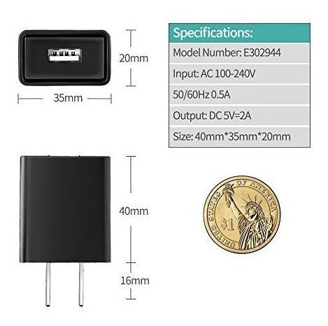 cargador rápido con cable de carga de 4 9 pies