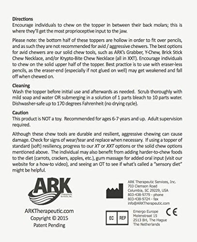 Lápiz Tubos Masticables Krypto-mordida