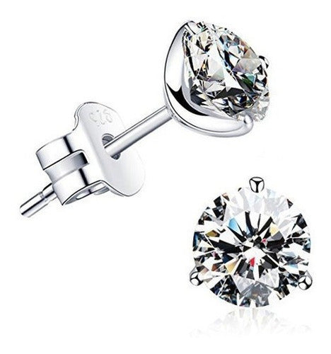 Pendientes De Botón Con Diamantes