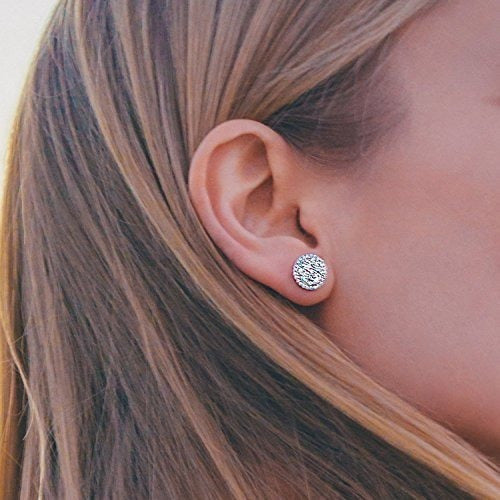 zarcillos 14k Chapado En Oro Redondo