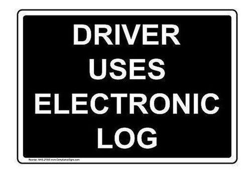 El conductor usa una etiqueta de registro