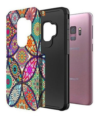 Funda S9, Funda Galaxy S9, Funda Rígida Rosebono Slim Hybrid