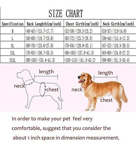 Nacoco Perro Grande Impermeable Ajustable Mascotas Ropa