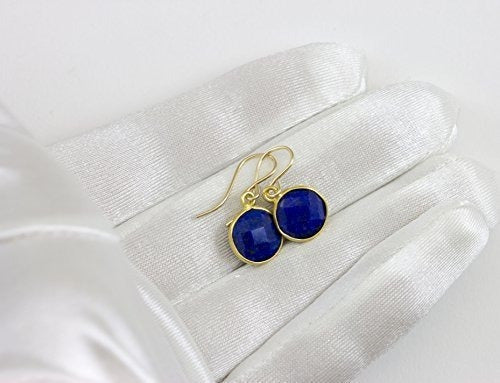 Pendientes De Lapislázuli De Oro De 14 K