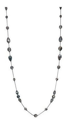 Collar Largo Para Mujer Hecho A Mano De Plata