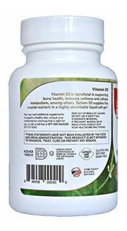 Zahler Vitamina D3 3000iu, Un Suplemento Totalmente Natural