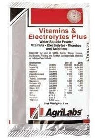 Vitaminas y Electrolitos Plus 4oz De Agrilabs