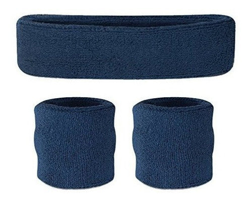 Juego De Muñequera /muñequera Suddora Navy - Deportivas