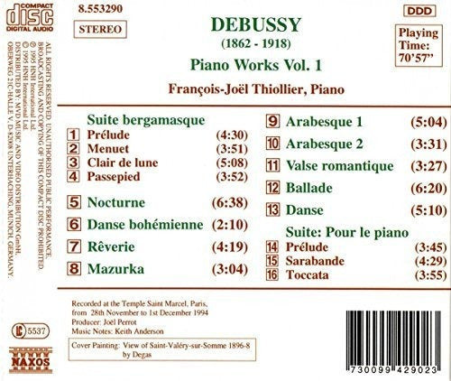 Debussy Piano Works, Vol. 1