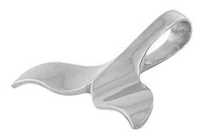 Collar De Cola De Ballena Llanura De Plata Esterlina, 18