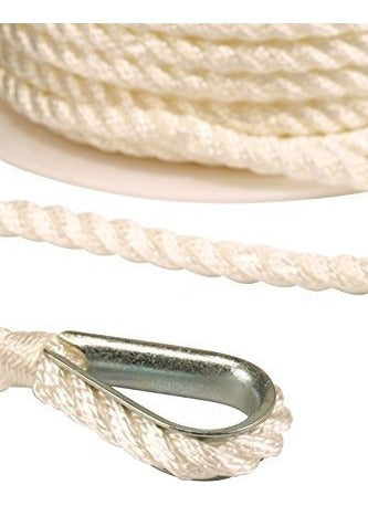 Línea De Anclaje De Nylon Trenzado con Dedal