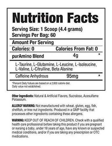 Purbolics Aminos + Energy | Apoya La Recuperación, Energía Y